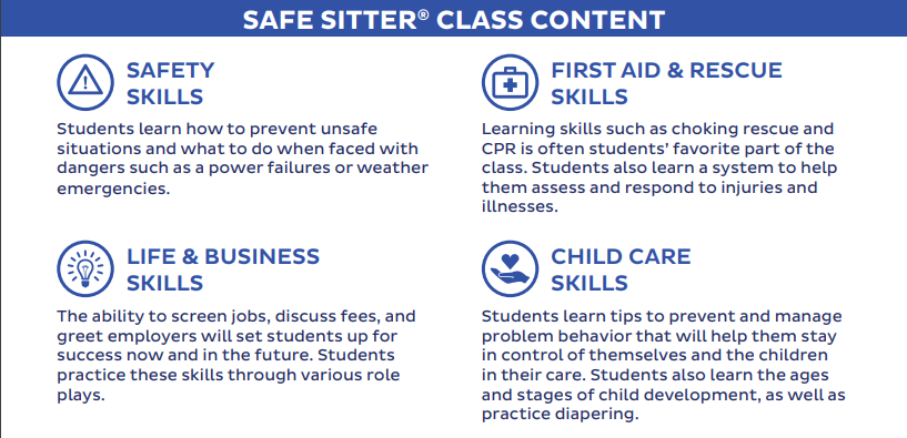 SeymourEMS Safe Sitter Course Content