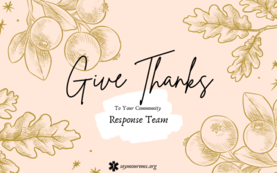 Give Thanks To Your Community Emergency Response Team